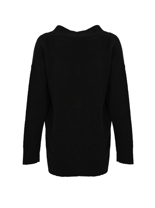 Cardigan in misto lana Nero Alpha studio | AD-4523E2002